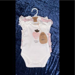 Rabbit + Bear Organic Cotton 3Piece Onesie